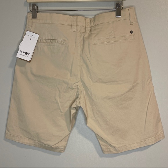 NN07 No Nationality Crown Khaki Beige Chino Shorts Mens Size 31 - Picture 2 of 8